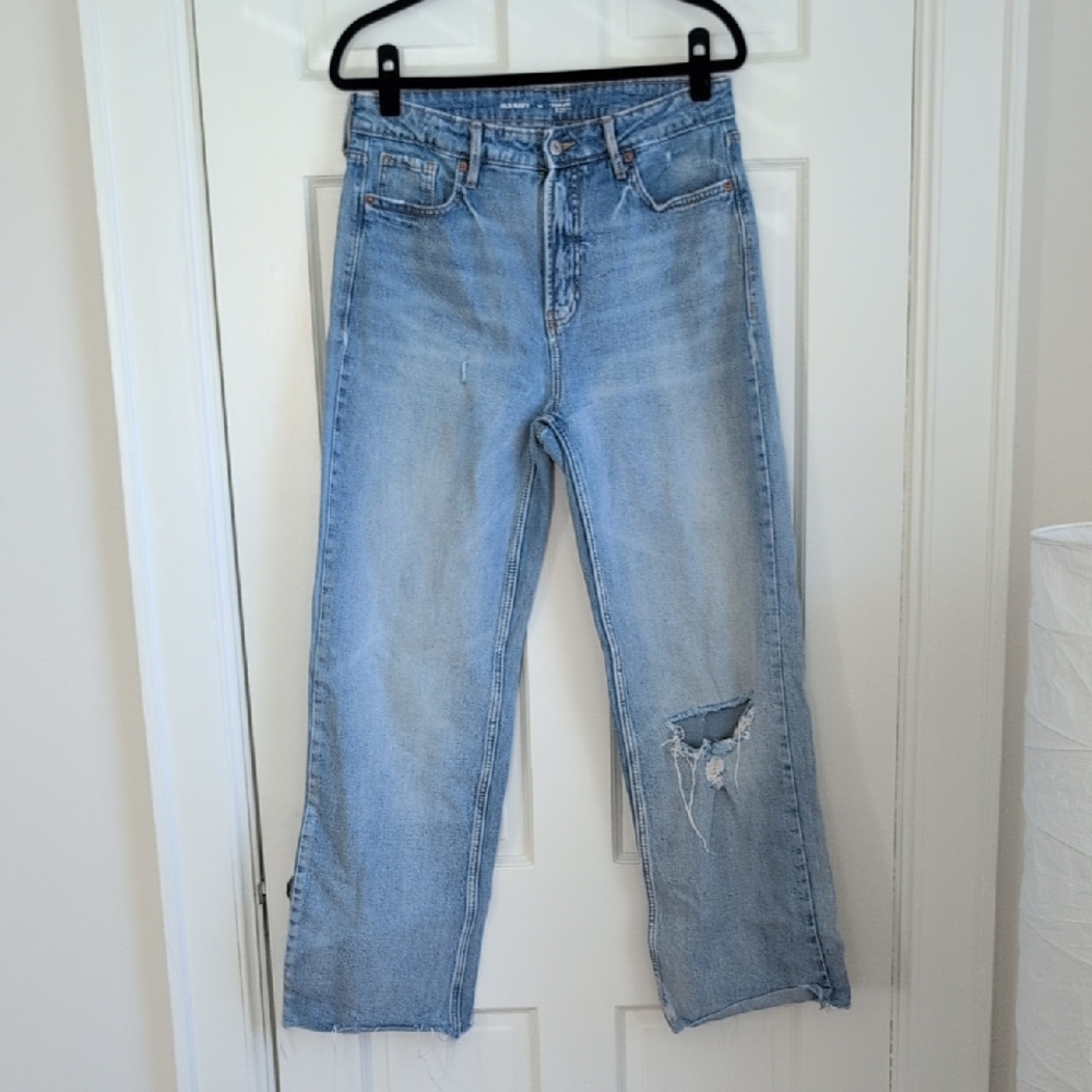Old Navy Light Blue Wide Leg Jeans